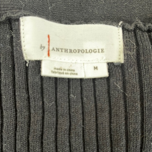 Anthropologie Black Embellished Buttoned Blouse - Picture 6 of 6